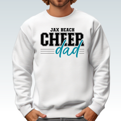 Jax Beach Cheer Dad Shirt - White