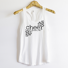 Leopard Print Cheer Mama Glitter Shirt