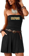 Dolphins Strapless Romper