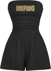 Dolphins Strapless Romper