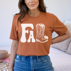 Fall Cowboy Boots Shirt