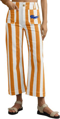 Gators Orange Striped Straight Leg Denim Pants