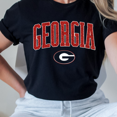 Georgia Bulldogs Glitter Shirt