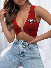 Georgia Ring Top - Red