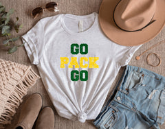 Green Bay Go Pack Go Glitter Shirt