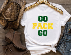 Green Bay Go Pack Go Glitter Shirt