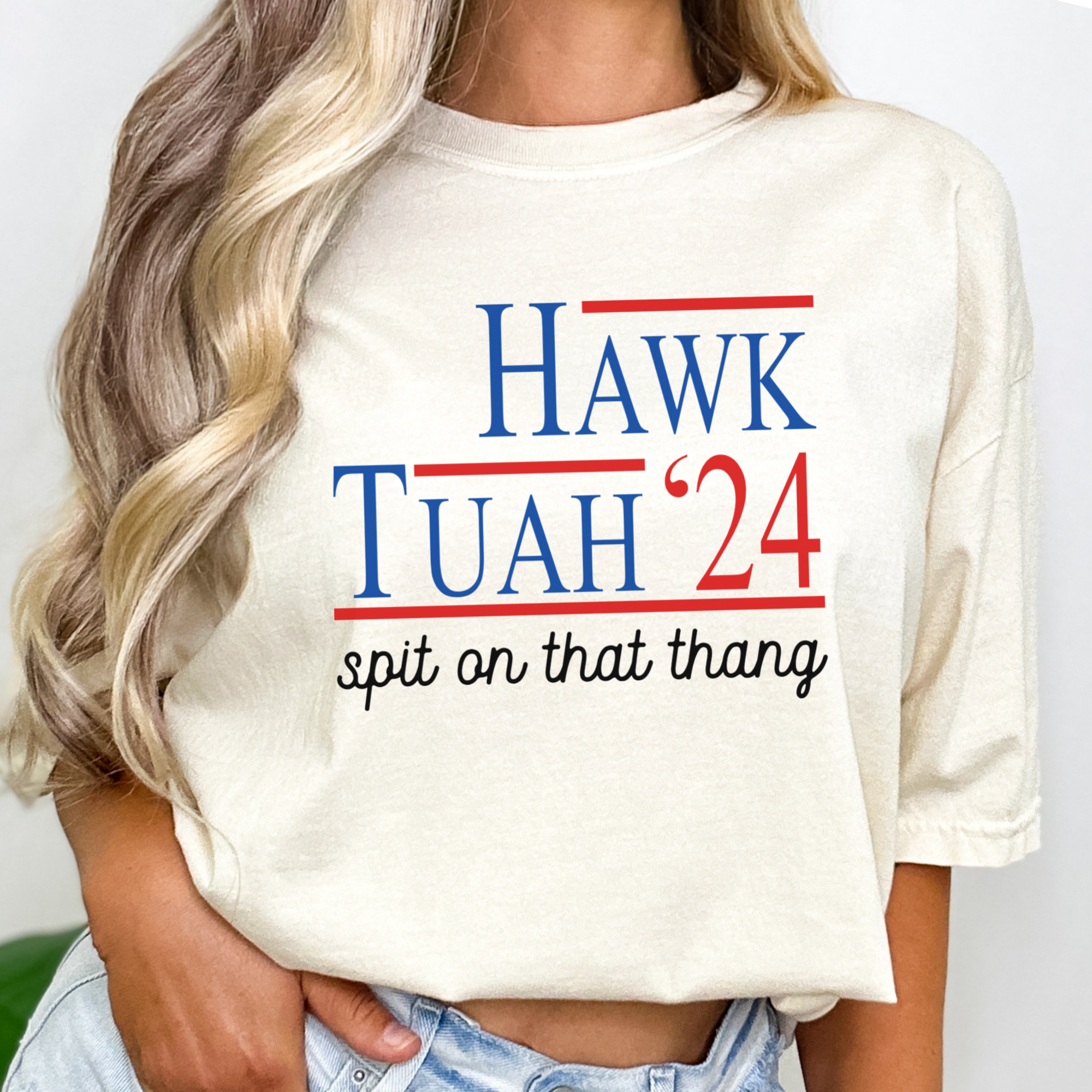 Comfort Colors Hawk Tuah Spit on That Thang 24 Shirt