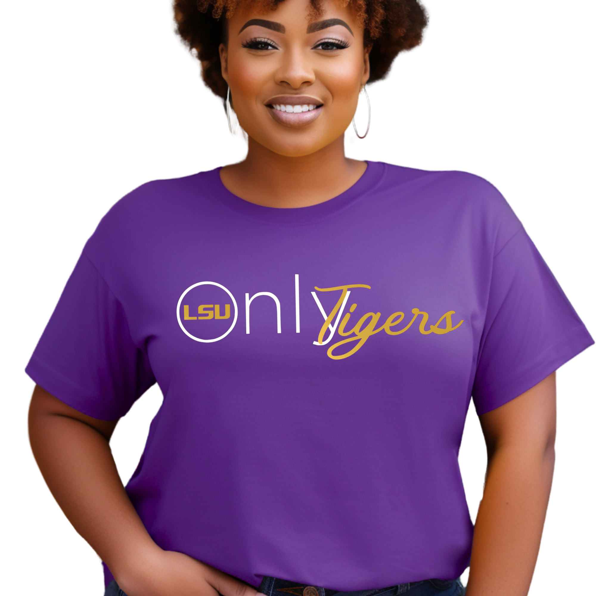 lsu fan gear Only Tigers Shirt: College Football Fan Gear & Apparel