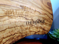 Personalized Large Olive Wood Cutting Boards