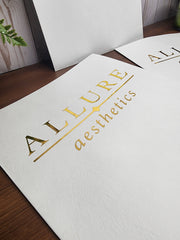 Branded Foil Presentation Folders with Card Holder