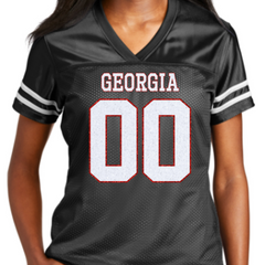 Custom Team Name Football Glitter Jersey