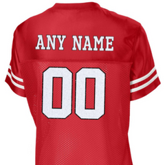 Custom Team Name Football Glitter Jersey