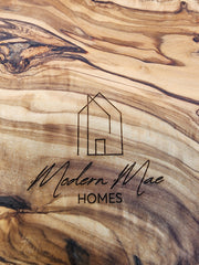 Personalized Large Olive Wood Cutting Boards