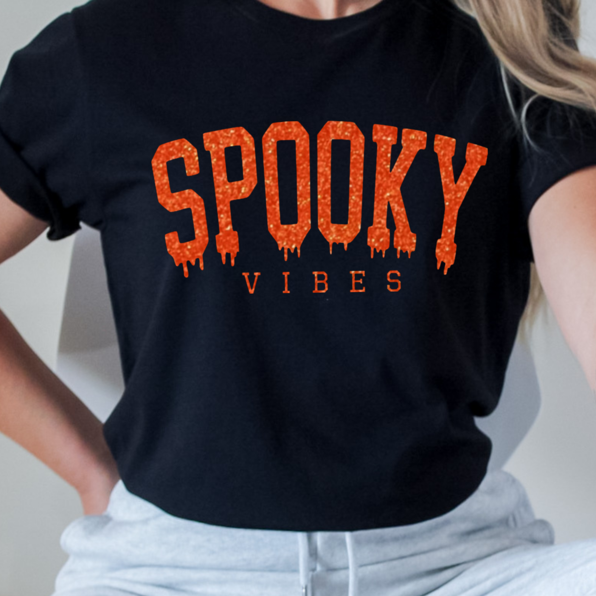 Spooky Vibes Glitter Shirt