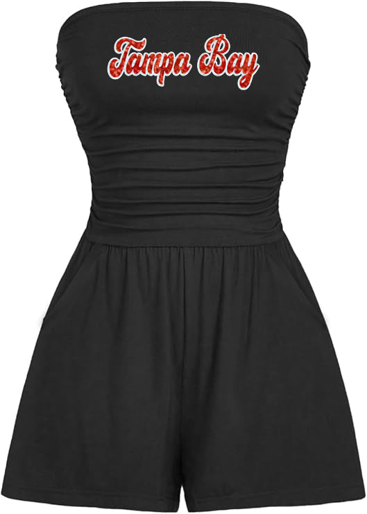 Tampa Bay Strapless Romper