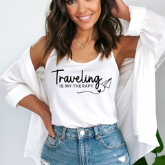 Traveling is My Therapy Shirt
