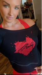 Brady Autograph Paint Splatter Glitter Shirt
