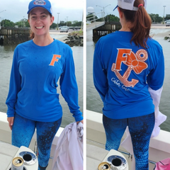 Florida Gator Girl Fishing Shirt