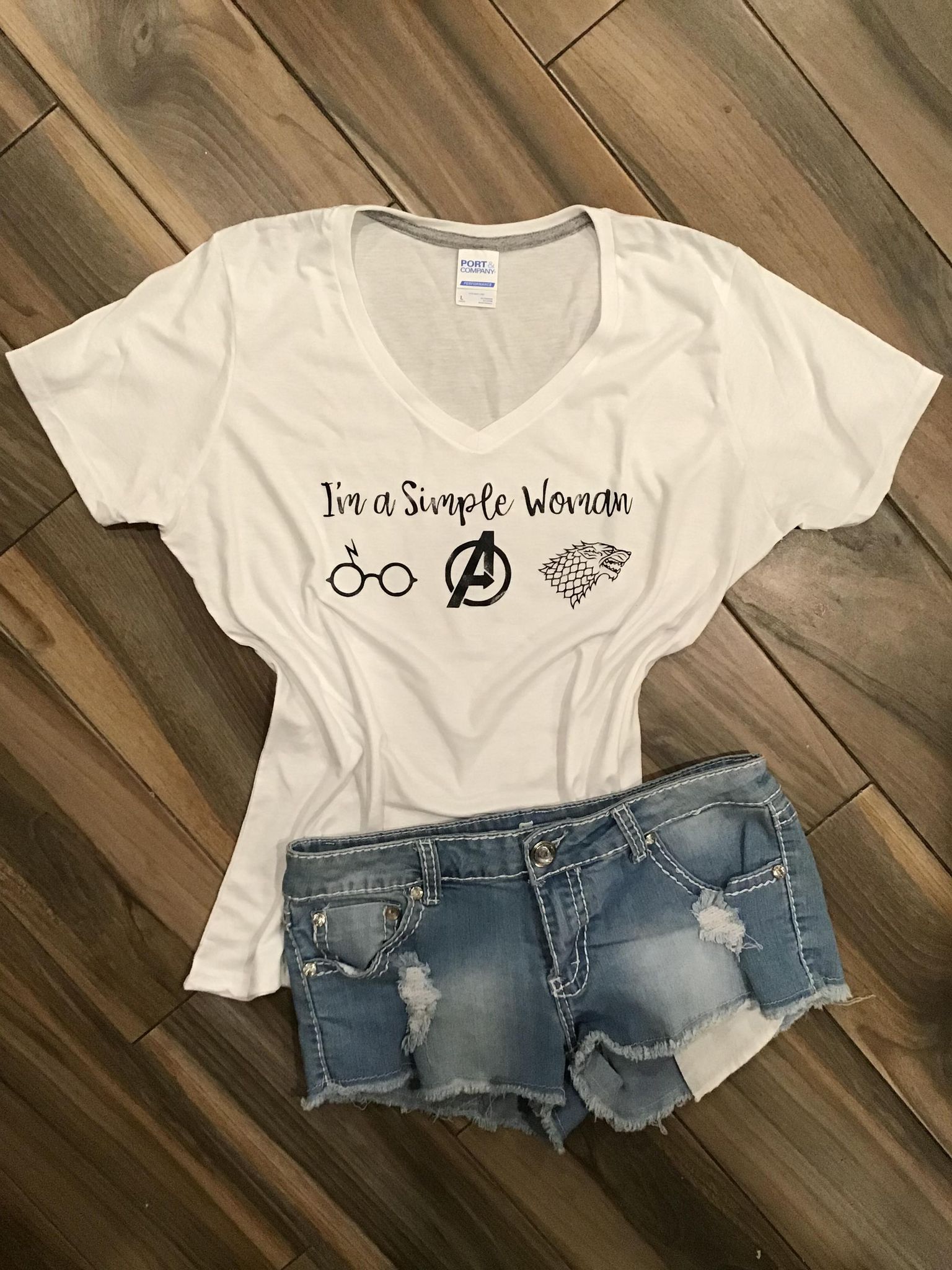I'm A Simple Woman Harry Potter, Avengers, Game of Thrones Shirt