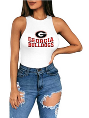 Georgia Bulldogs High Neck Bodysuit