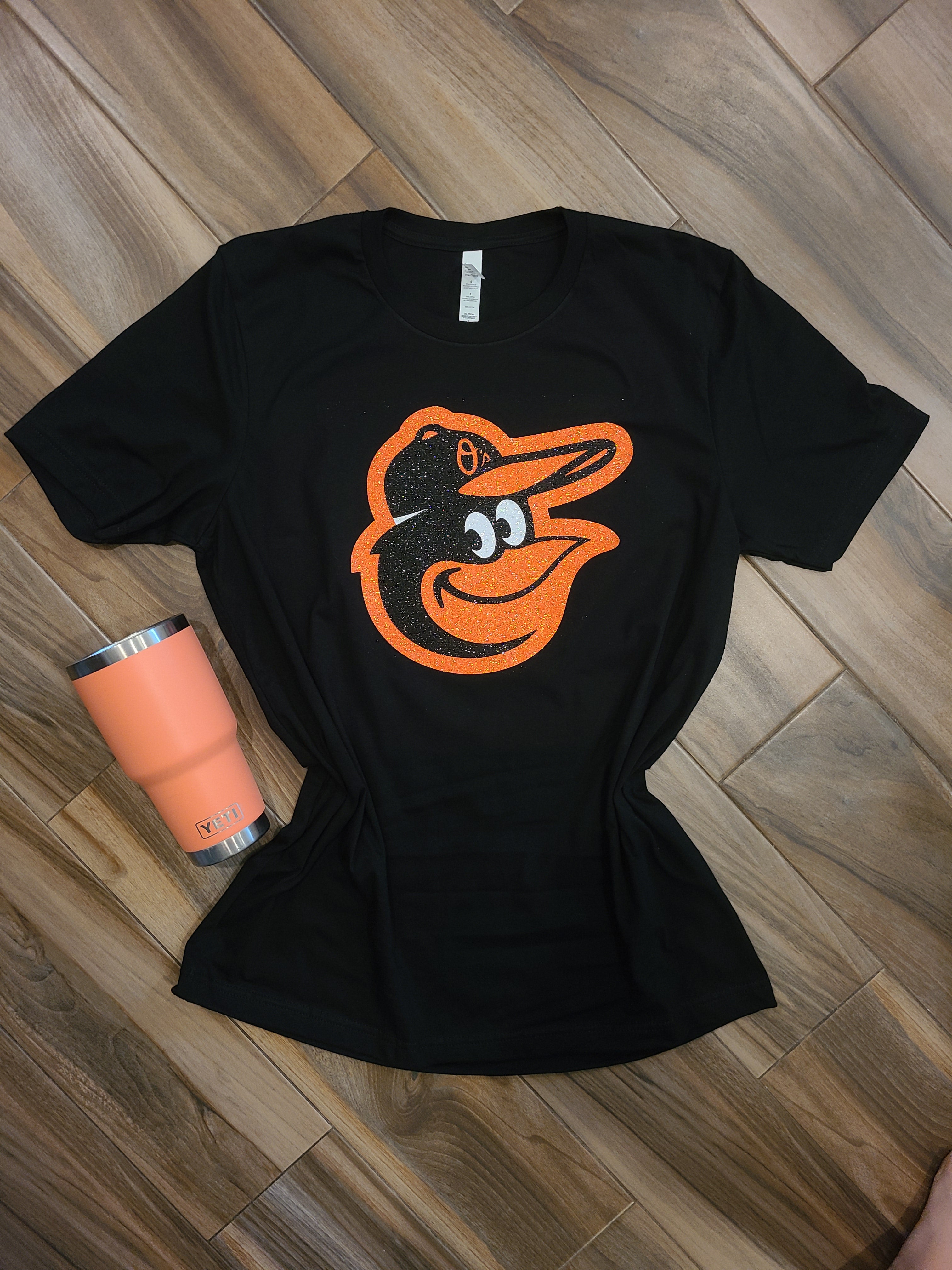 Lulu Grace Designs FCAA Orioles Shirts for FCAA Softball: Jacksonville, fl Softball Apparel for Girls & Parents X-Large / Ladies Flat Crew Neck Tee