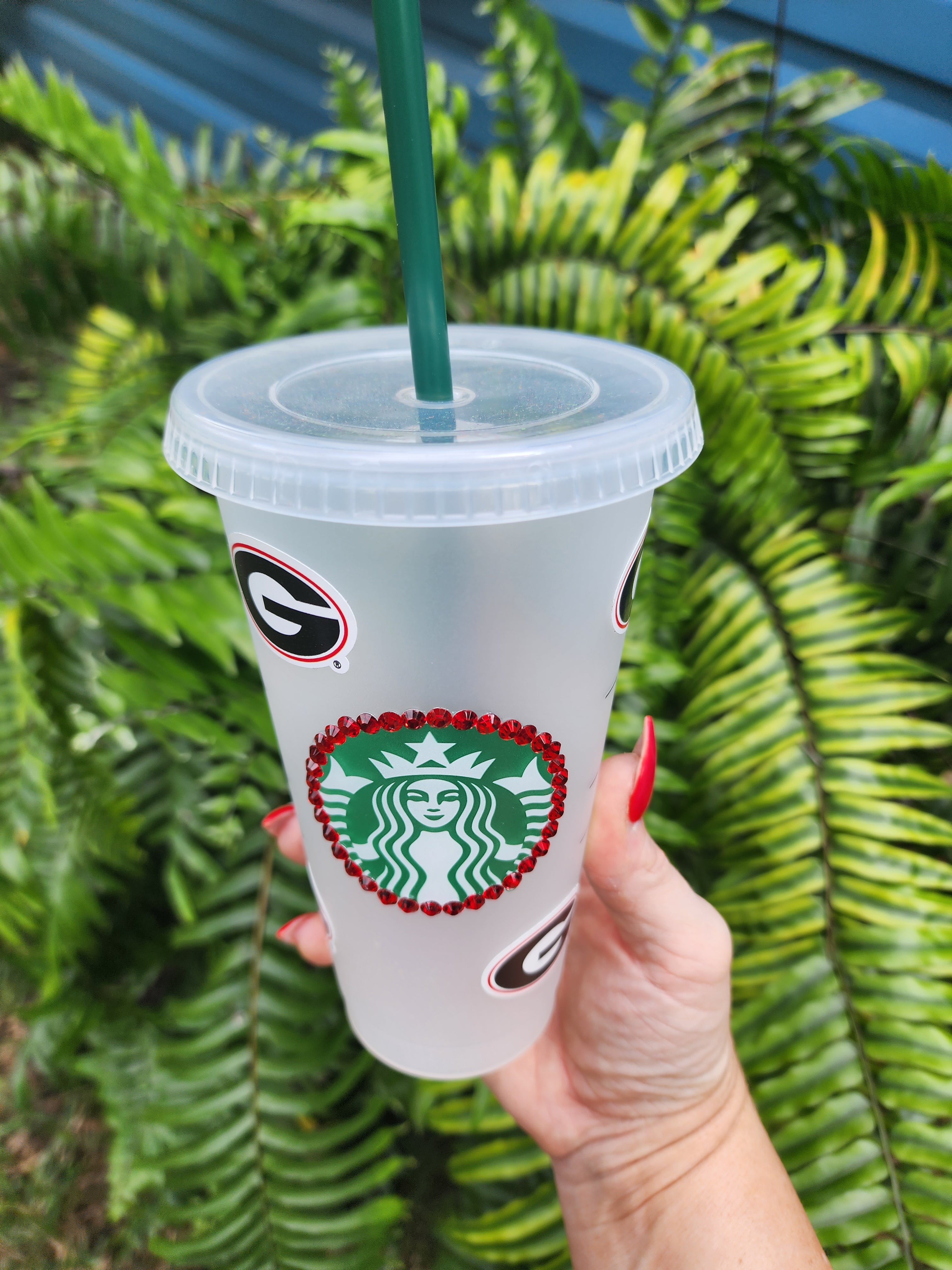 Valentines Day Starbucks Reusable Cold Cup With Lid & Straw Venti 24 Oz  Custom Personalized Gift Coffee Lovers Love 