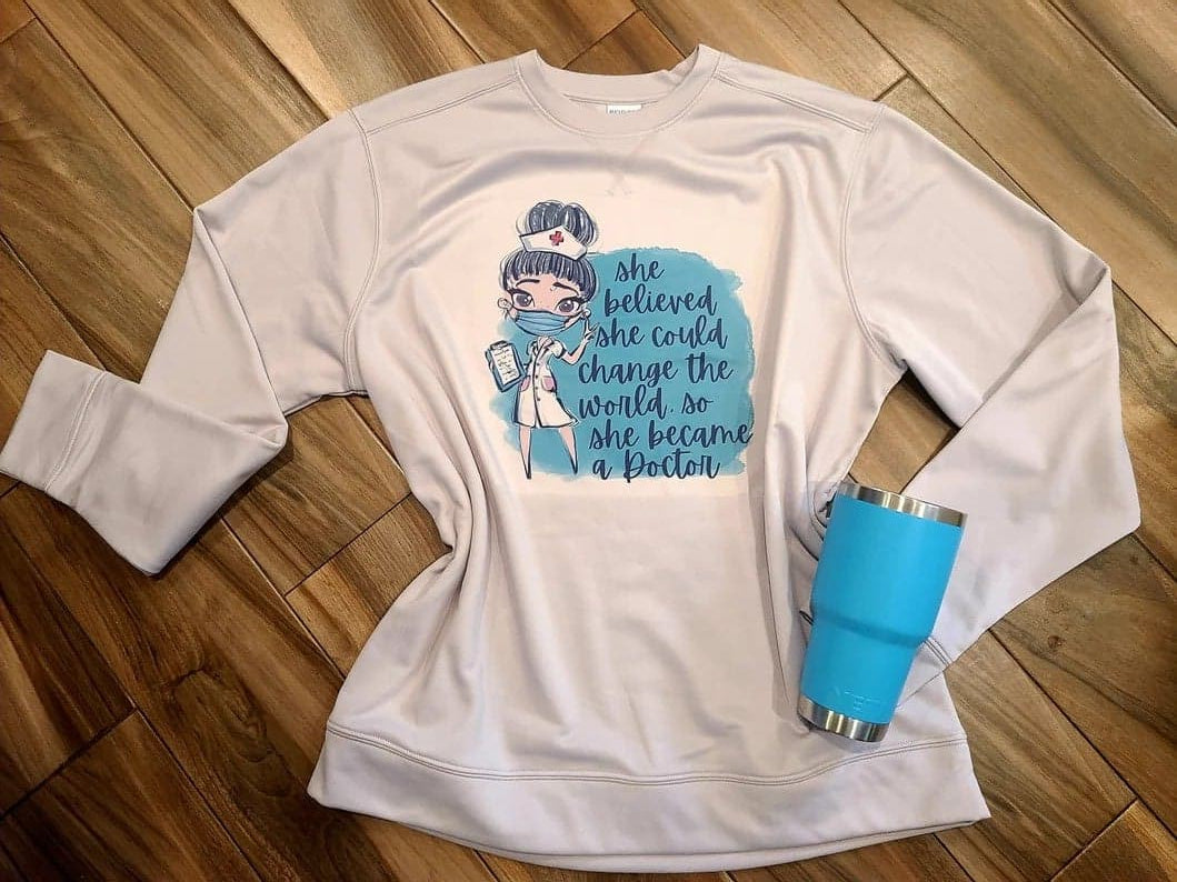 She Believed She Could Change the World So She Became A Doctor Shirt / Nurse Shirt / Medical School tee / Medical School Grad / Doctor Gift