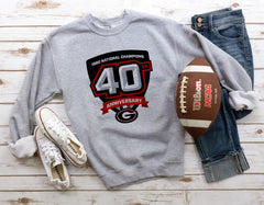 Georgia Bulldogs National Champions 40 Year Anniversary Shirt