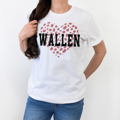 Wallen Leopard Print Heart Shirt