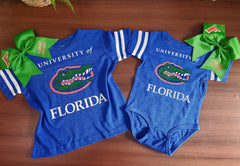 University of Florida Gators Baby and Toddler Glitter Top