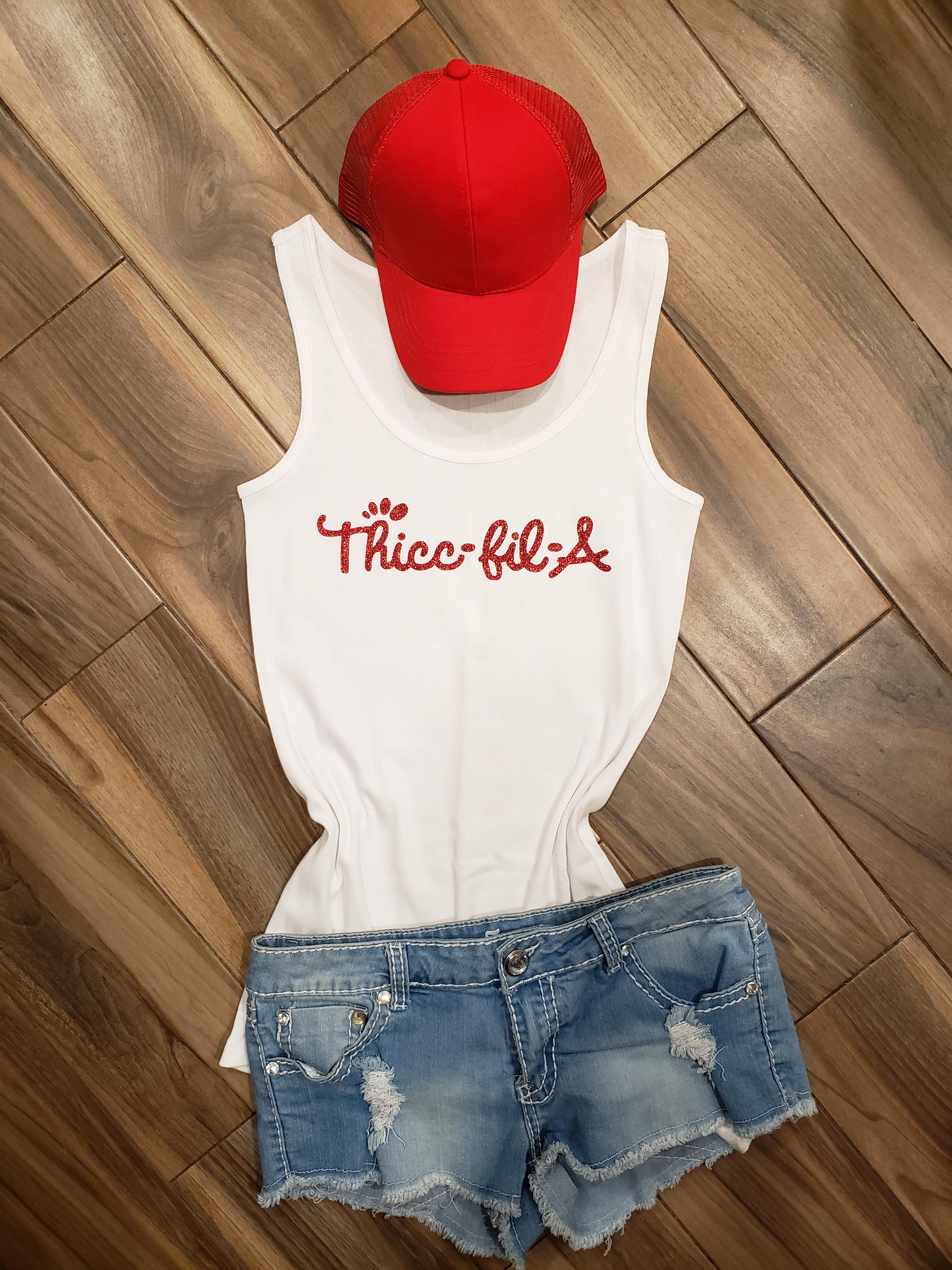 Thicc-Fil-A Top: Women's Fitness & Everyday Apparel – LuLu Grace