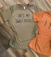 She’s My Sweet Potato I Yam Matching Thanksgiving Tee Set