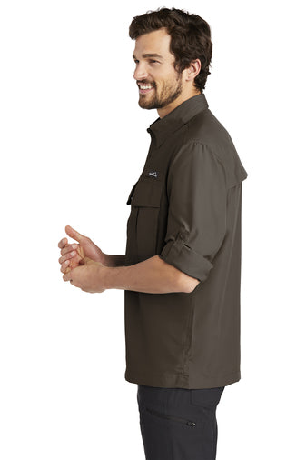 Custom Embroidered Eddie Bauer Fishing Shirts - Long Sleeve