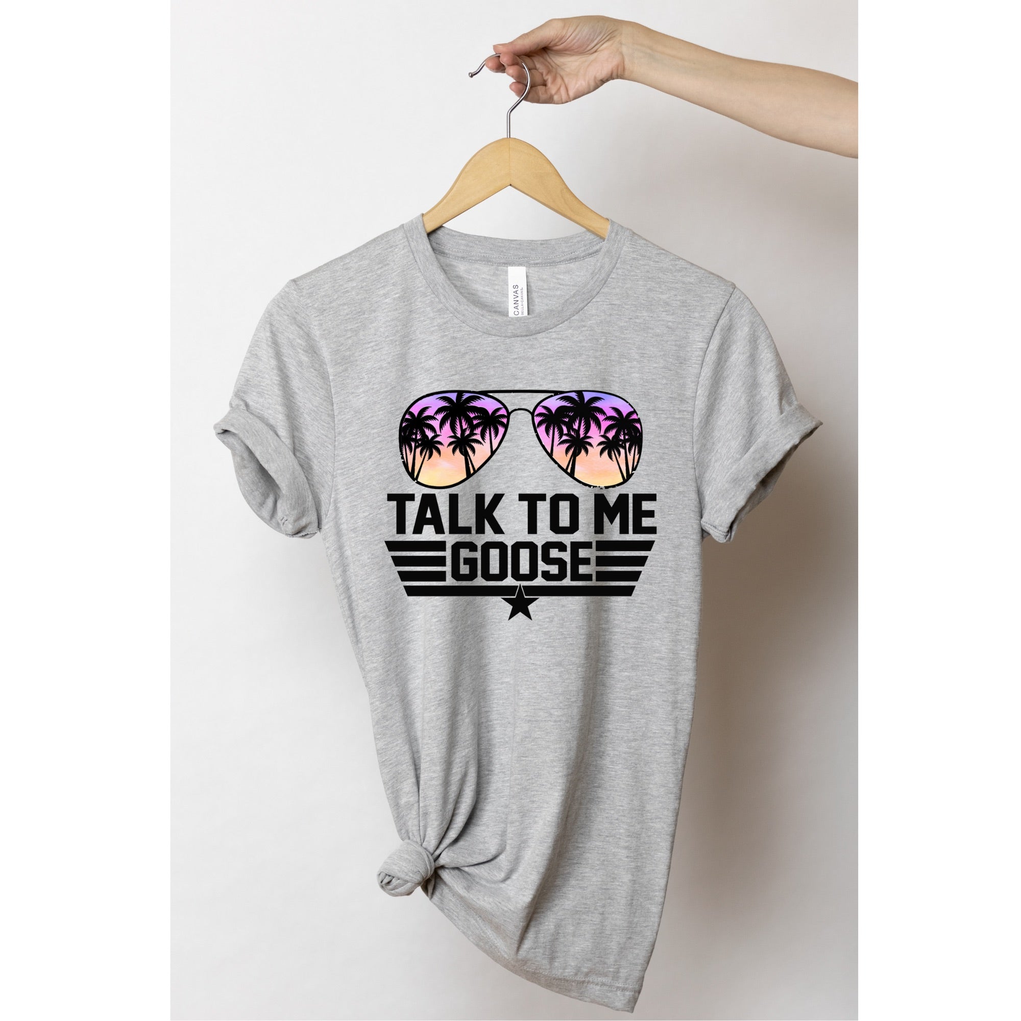 Lulu Grace Designs Talk to Me Goose Shirt: Funny American Apparel Unisex Crew Sweatshirt / X-Large