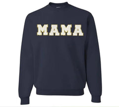 Mama/Mom Letter Patch Shirt