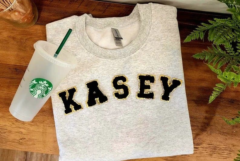 Custom Name Letter Patch Shirt