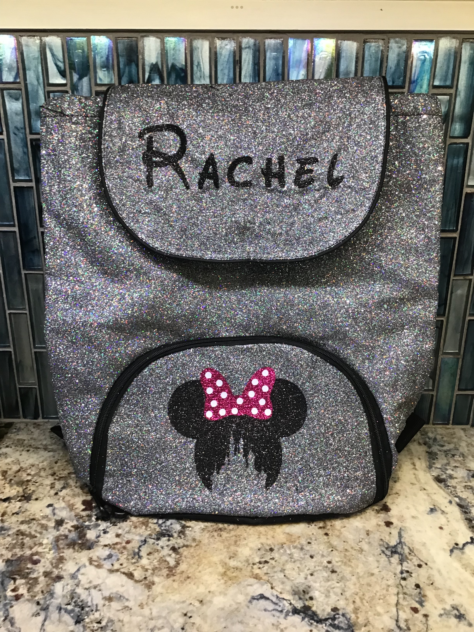 Customizable Glitter Backpack