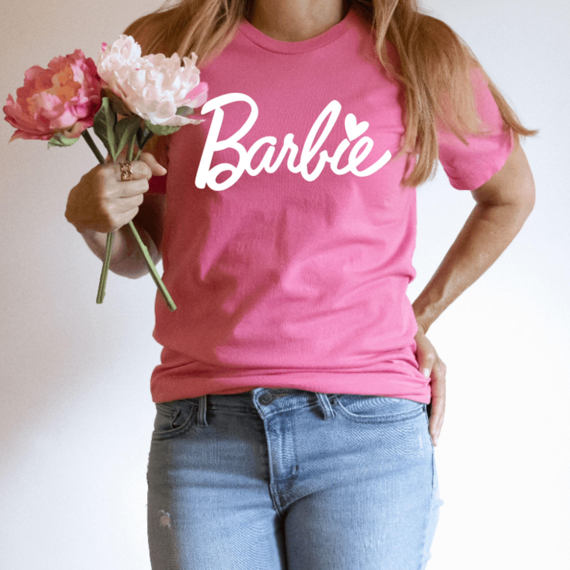 Top Fitness com Bojo Barbie Flowers - Adulto
