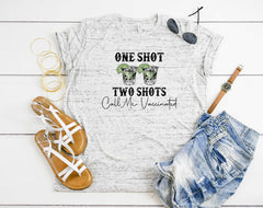 Tequila One Shot Two Shots Call Me Vaccinated - Gray Shirt