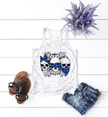 LA Dodgers Skull Top