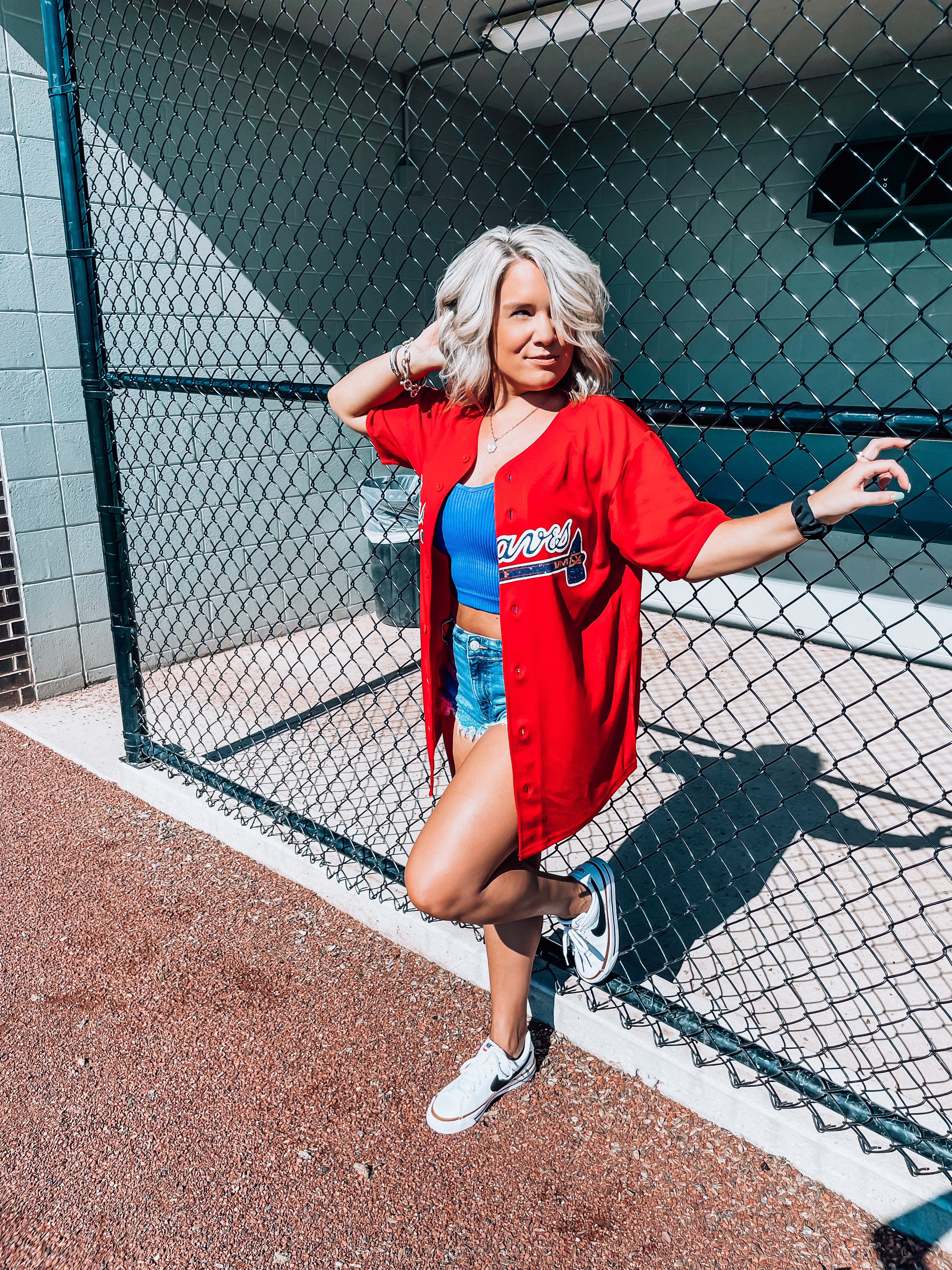 Atlanta Braves Inspired Stars Glitter Top: Baseball Fan Gear & Apparel for  Women – LuLu Grace