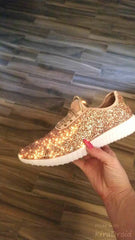 Gold Glitter Glam Sneakers