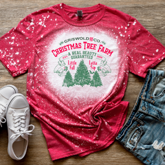 Griswold & Co Christmas Tree Farm Bleached Red Shirt