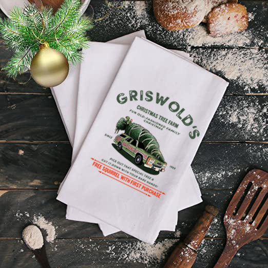 Griswolds Christmas Tree Farm Kitchen Towels: Funny Christmas
