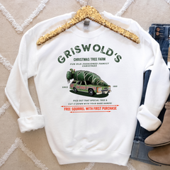 Griswold's Tree Farm Since 1989 Free Squirrel White Shirt