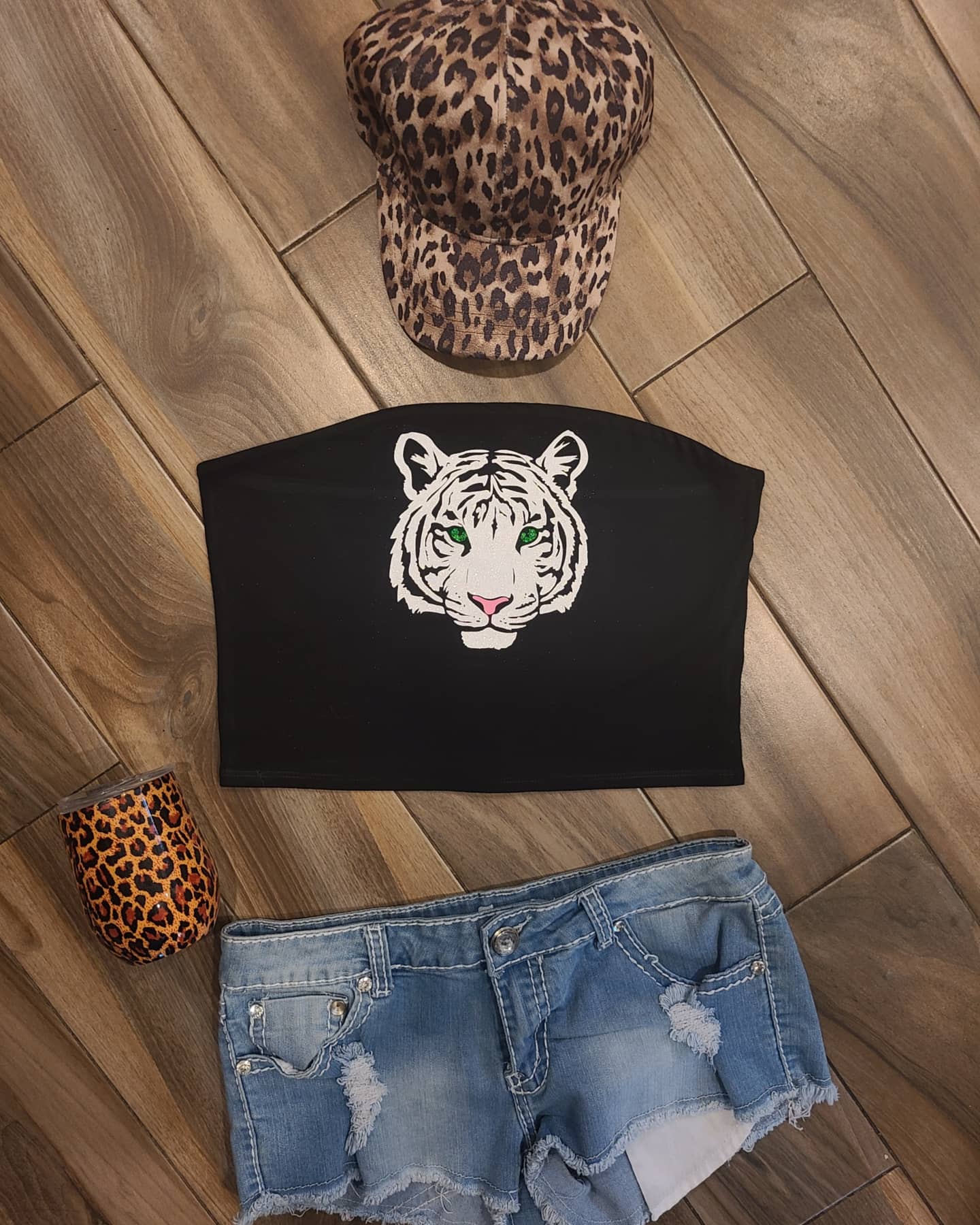 Customizable Tiger Glitter Shirt
