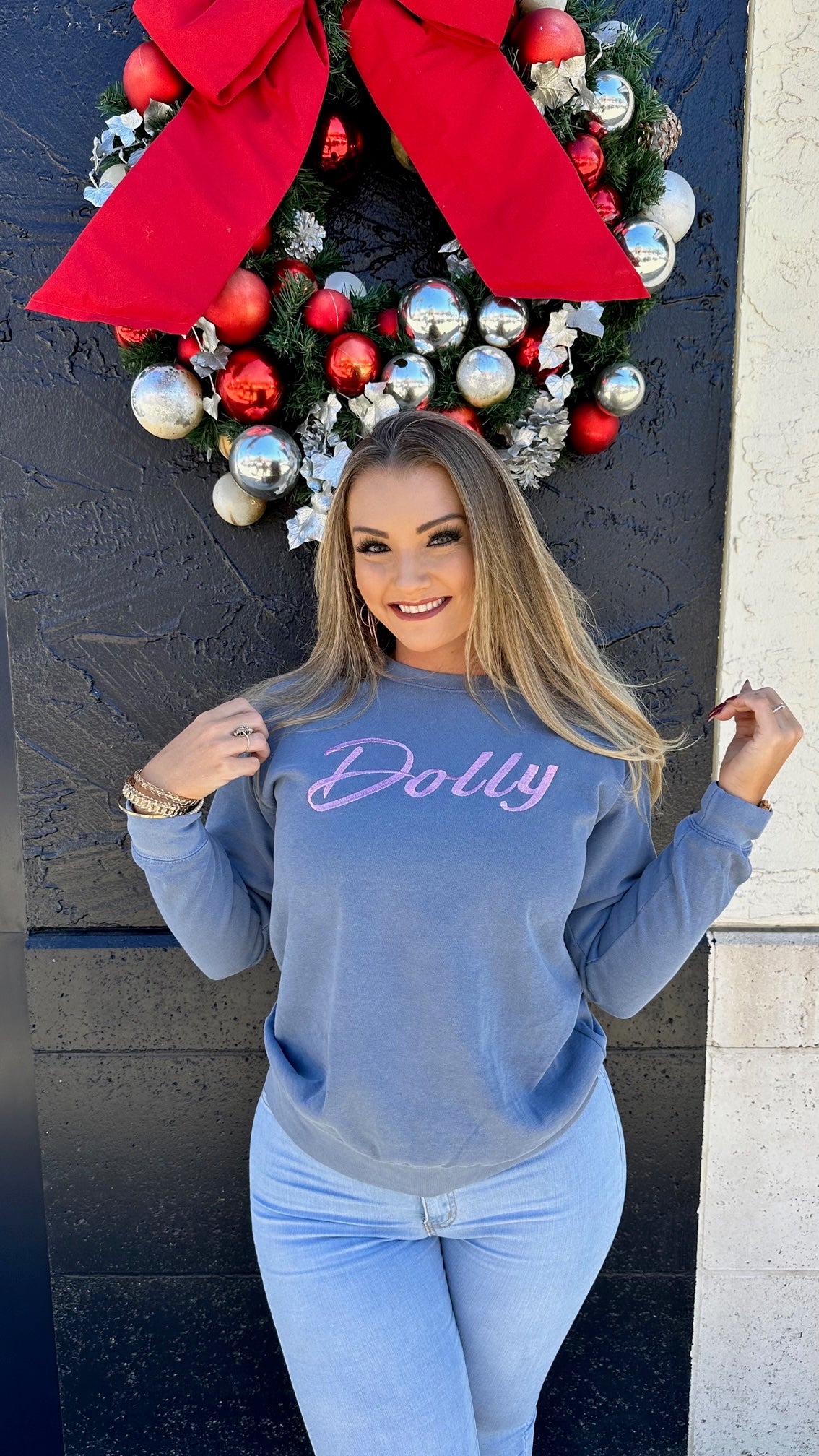 Dolly Parton Embroidered Sweatshirt