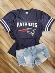 New England Patriots Inspired Glitter Jersey