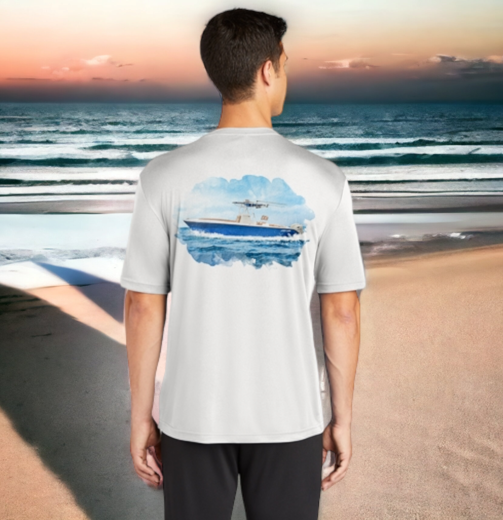 Dri-FIT Custom Boat Shirts - Long Sleeve: Customized Apparel for Boaters Medium / Silver / Yes (add Order #in Notes Section of Cart)