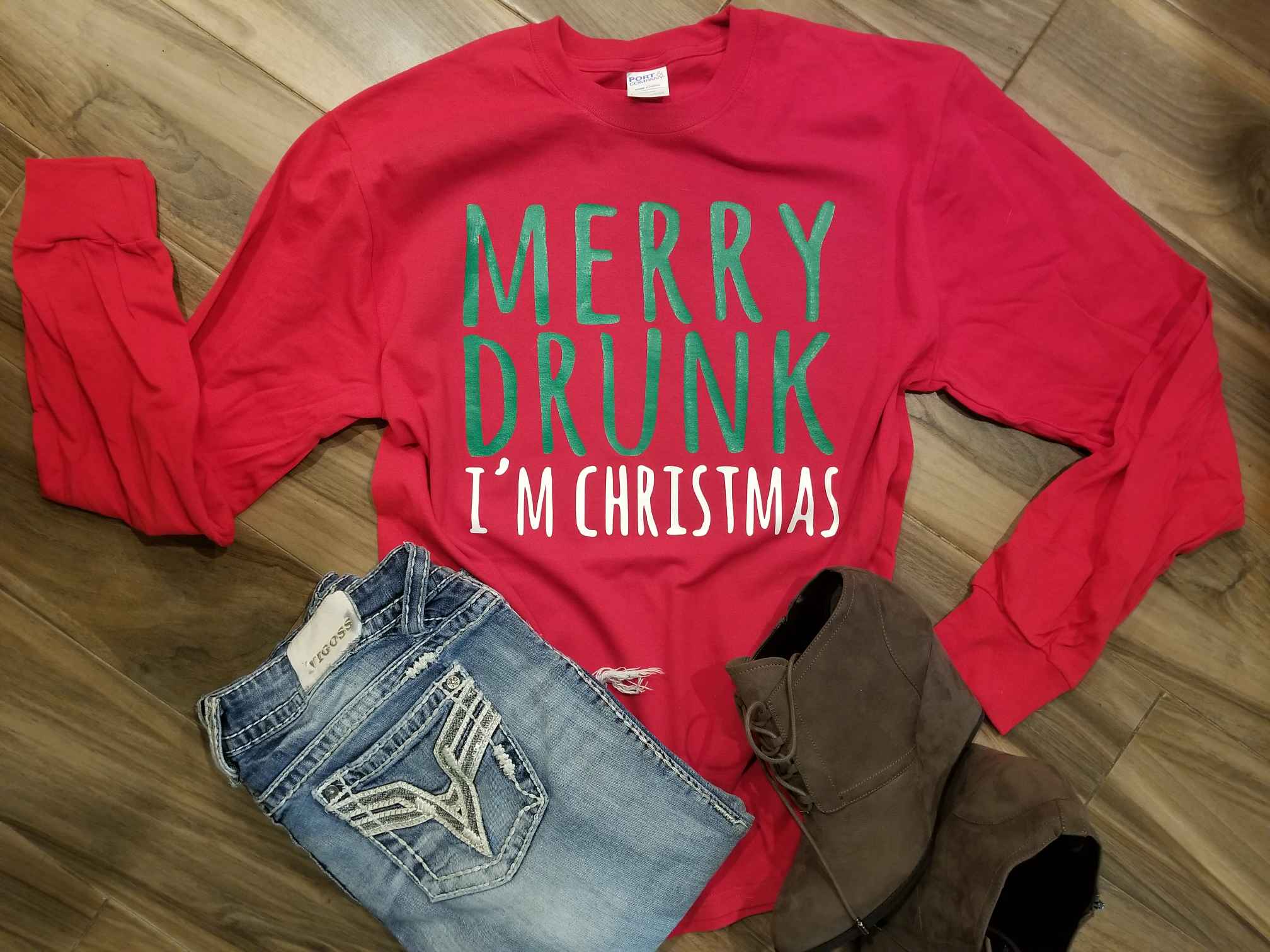 Merry Drunk I'm Christmas Shirt